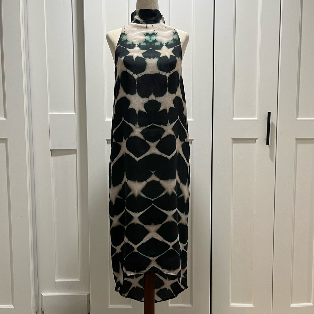 Laura Siegel silk turtleneck dress. Size XS